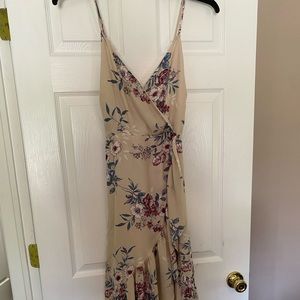 Criss cross back floral dress